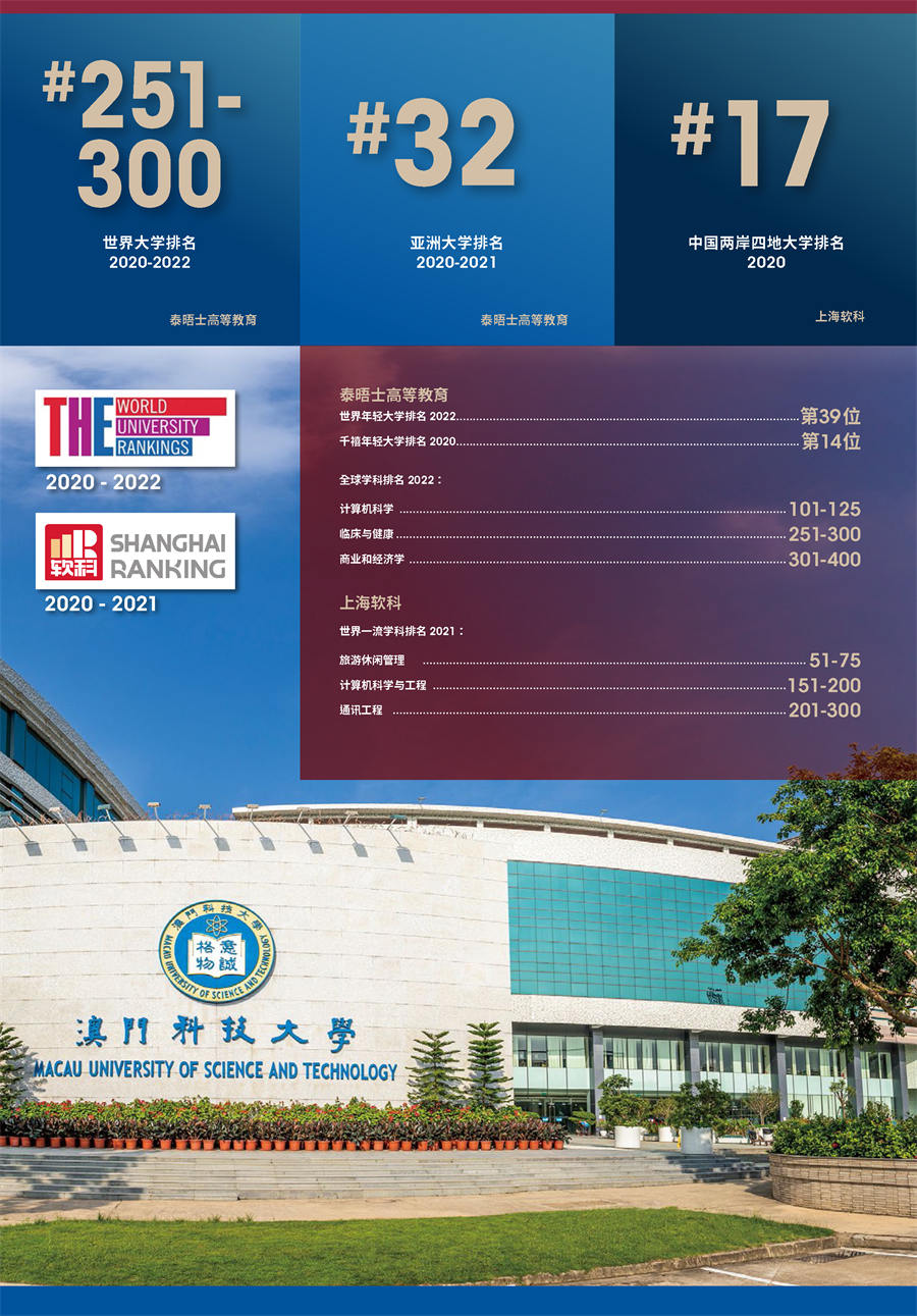 澳门科技大学2022年招生简章