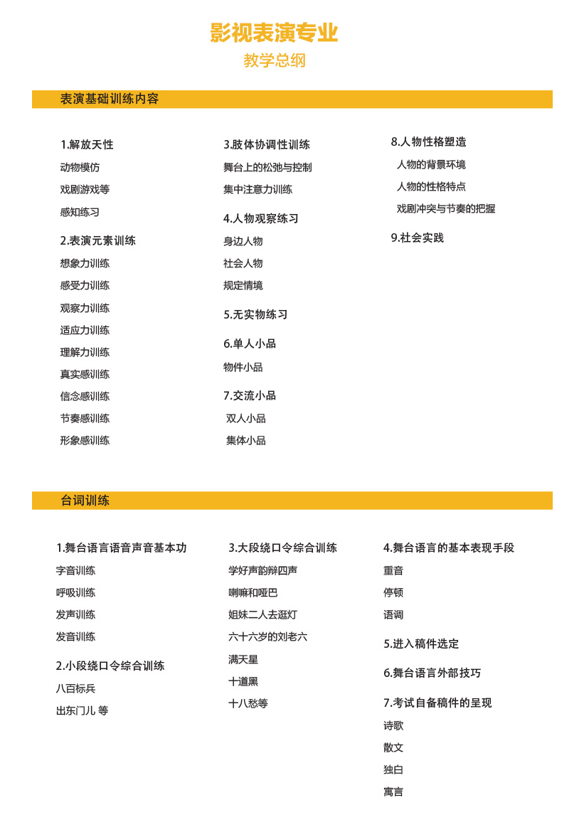 广州影视表演艺考培训班