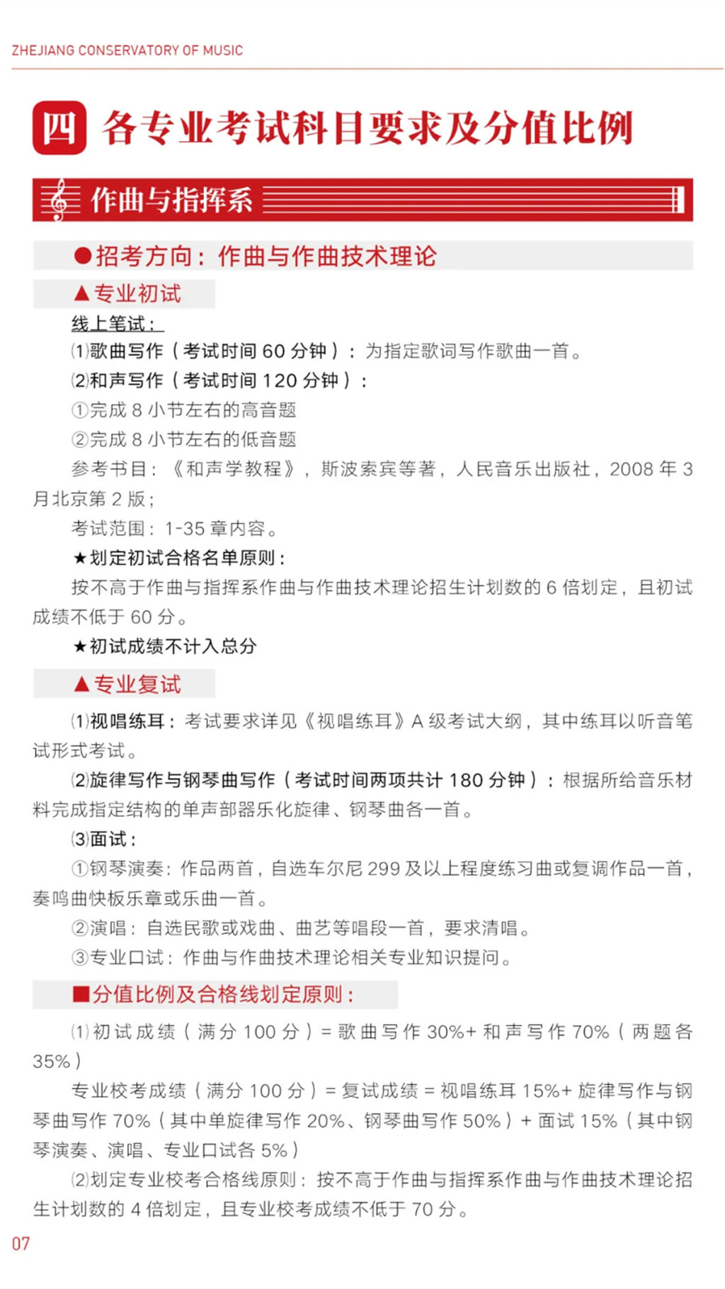 浙江音乐学院2022年招生简章